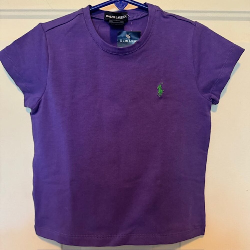 NWT Ralph Lauren Polo Purple T-shirt sz 5